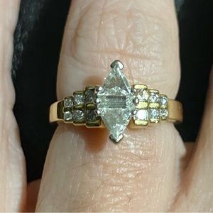 3/4 Diamond engagement ring size 6